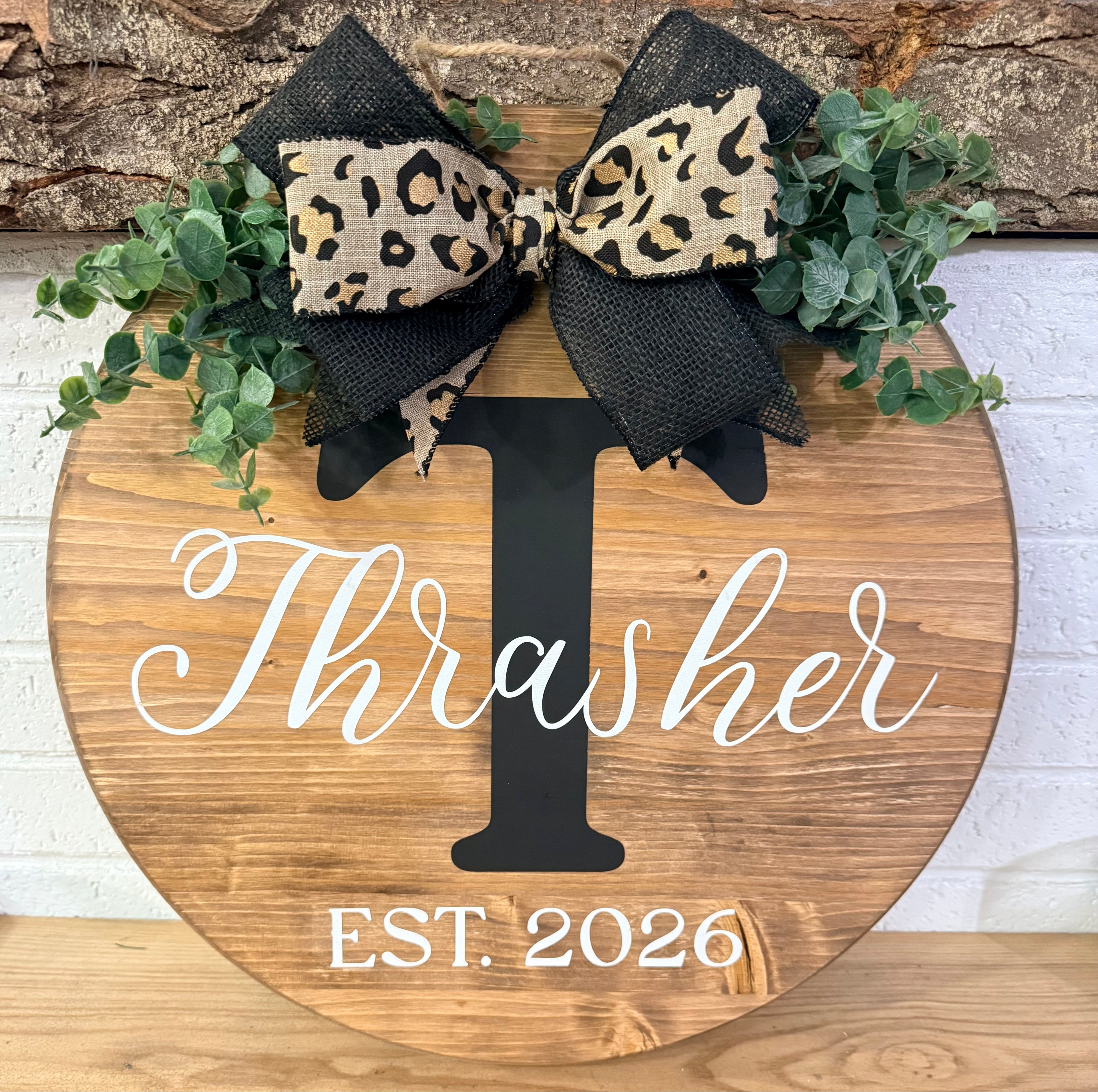 Personalized Initial Sign